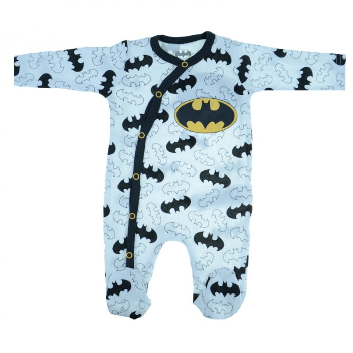 Salopeta cu maneca lunga pentru baieti E Plus M Batman 381723-56, Alb [1]