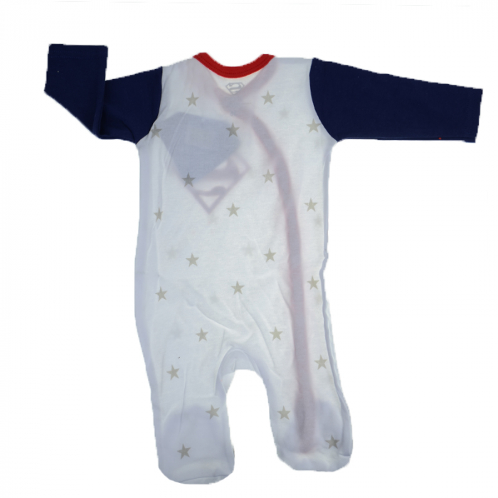 Salopeta cu maneca lunga pentru baieti E Plus M Disney Superman 381730-86, Alb [2]
