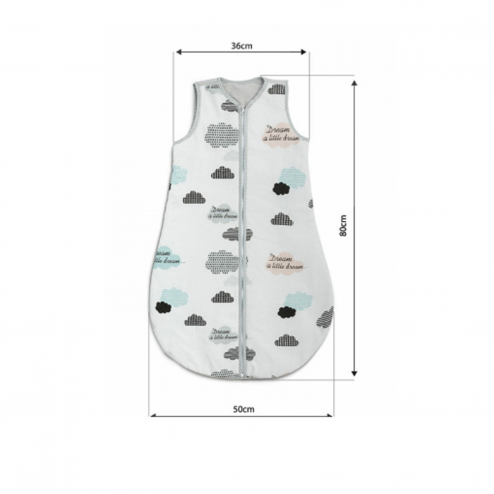 Sac de dormit 50 x 80 cm pentru fete Sensillo 387901, Gri [4]