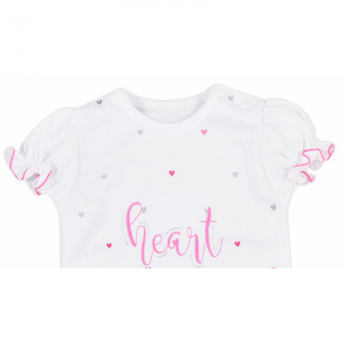 Salopeta de vara pentru fete Koala Heart 4032A-80 cm, Alb [2]