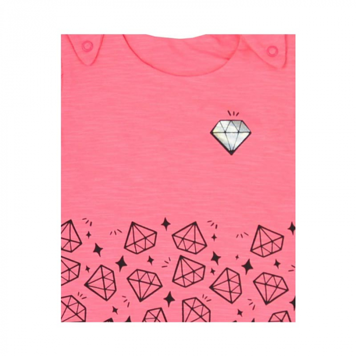 Salopeta de vara pentru fete Koala Diamencik 4044-62 cm, Coral [2]