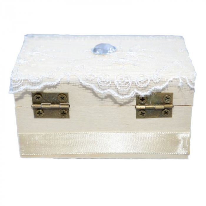 Cutie de botez 9 x 5,5 x 5 cm Mini Junior MU16, Crem [2]