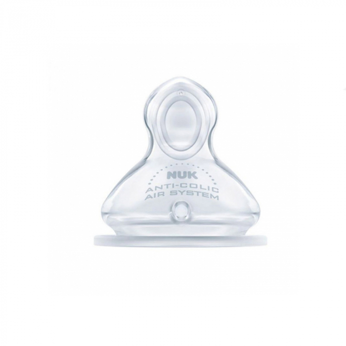 Biberon din sticla cu tetina din silicon pentru fete, cu indicator de temperatura, 240 ml 0-6 luni Nuk First Choice+ 382379-D, Roz [2]