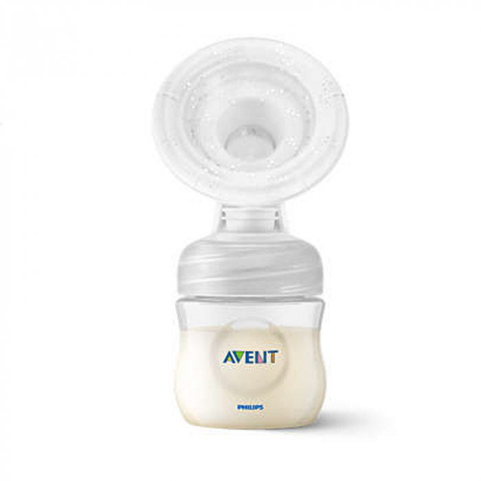 Set pompa de san manuala cu biberon pentru hranire naturala Philips Avent SCF430/10, Alb [3]