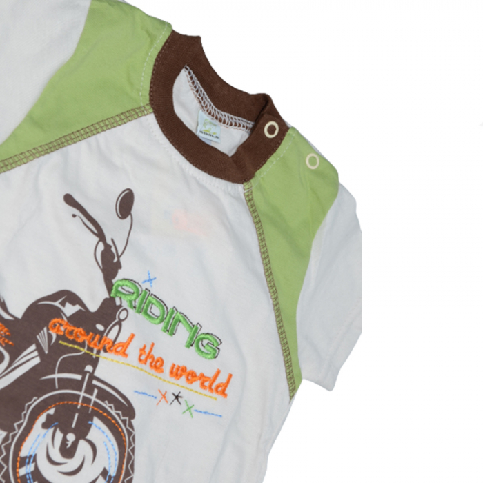 Compleu 2 piese de vara pentru baieti Koala Motorek 03-627, Verde [3]