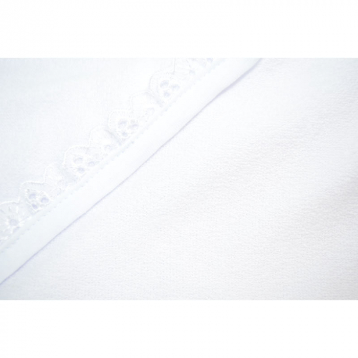 Prosop cu gluga 80 x 65 cm Mini Junior PG-B, Alb [2]