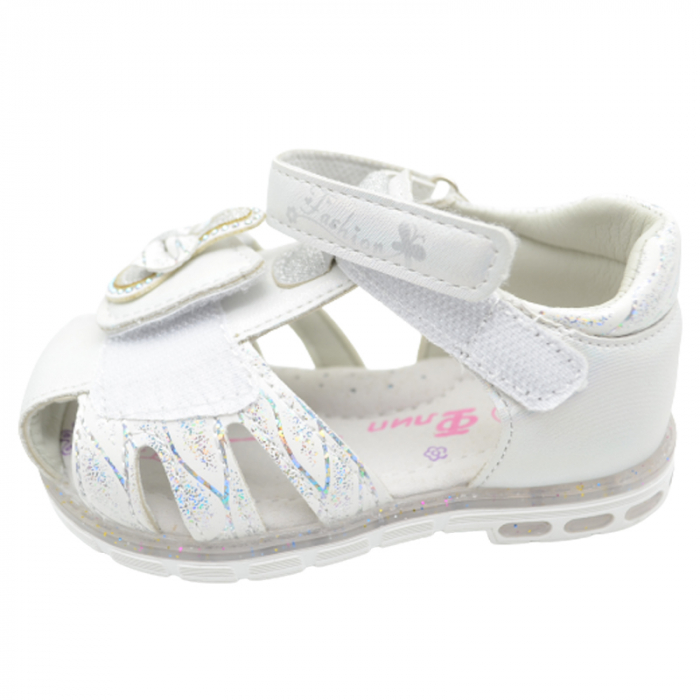 Sandale ortopedice pentru fete Tom Miki F-0113-A, Alb [2]