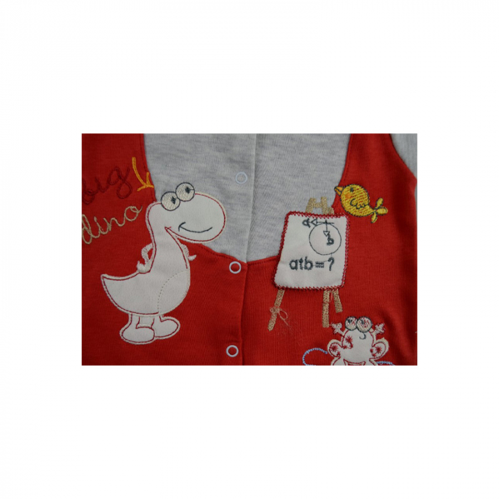 Salopeta de vara pentru baieti Ozce 62-28R-62 cm, Rosu [3]