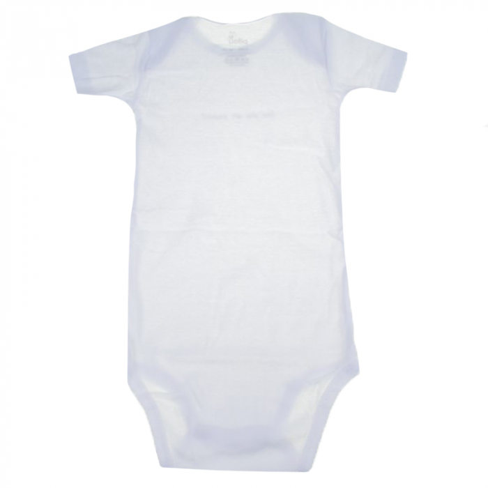 Body cu maneca scurta pentru copii Pifou Model 6 MS6-A16, Alb [2]