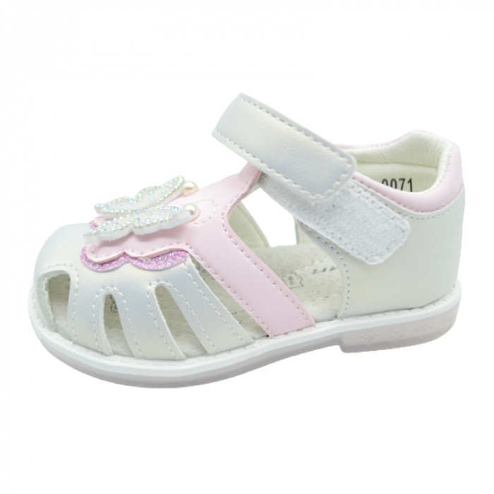 Sandale ortopedice pentru fete Tom Miki F-0071-D, Argintiu [2]
