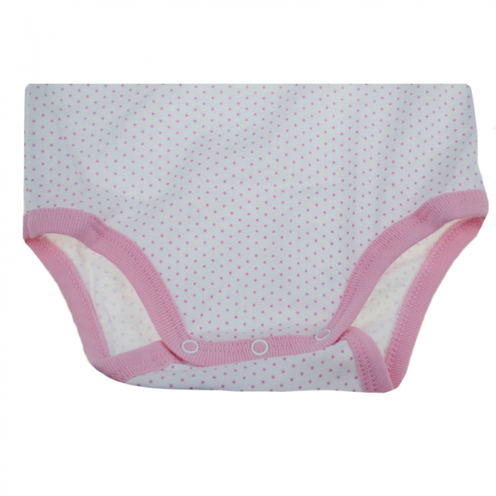 Body cu maneca lunga pentru fete Pifou Model 6 ML6-A28, Alb [3]