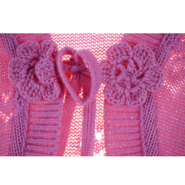 Cardigan cu maneca lunga pentru fete Mini Junior CPFML-534-146, Roz [3]