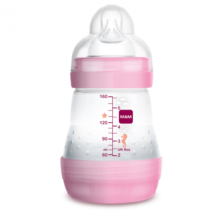 Biberon din polipropilena cu tetina din silicon 160 ml 0+ luni MAM Anti-Colic 721472 [2]
