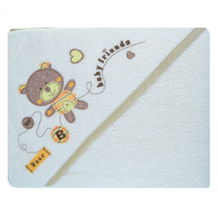 Prosop 100 x 100 cm pentru copii Mini Junior 743170, Alb [3]