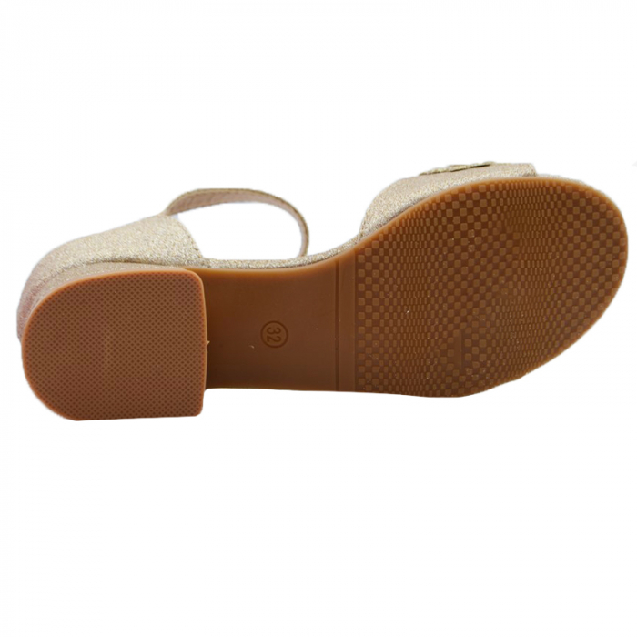 Sandale cu toc pentru fete MRS M822A-31, Auriu [3]