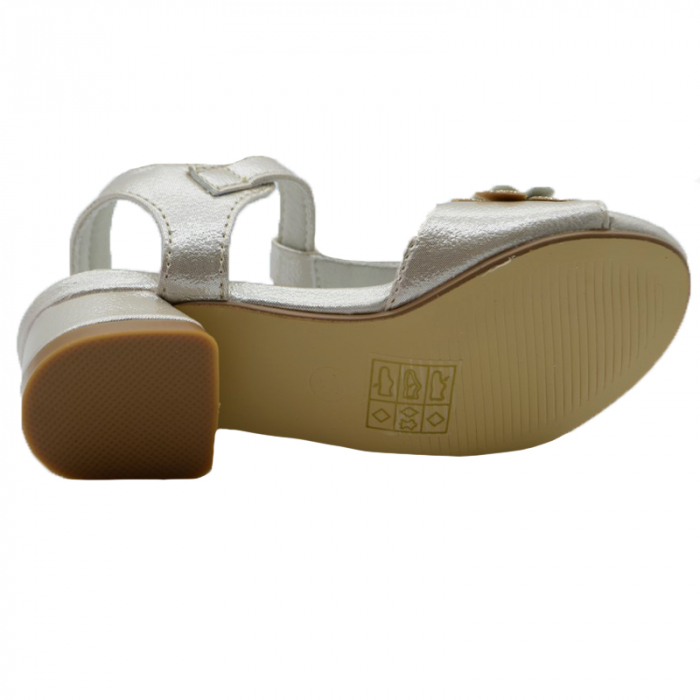 Sandale cu toc pentru fete MRS R2021B-25, Bej [2]