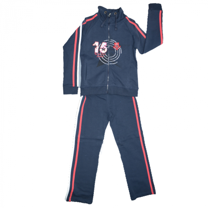 Compleu 2 piese hanorac si pantaloni pentru baieti Wenice DS21107-2-128, Bleumarin [1]