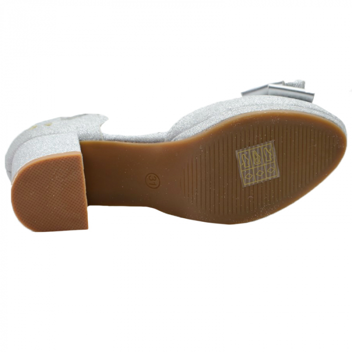 Pantofi cu toc pentru fete MRS M2016-31, Argintiu [3]