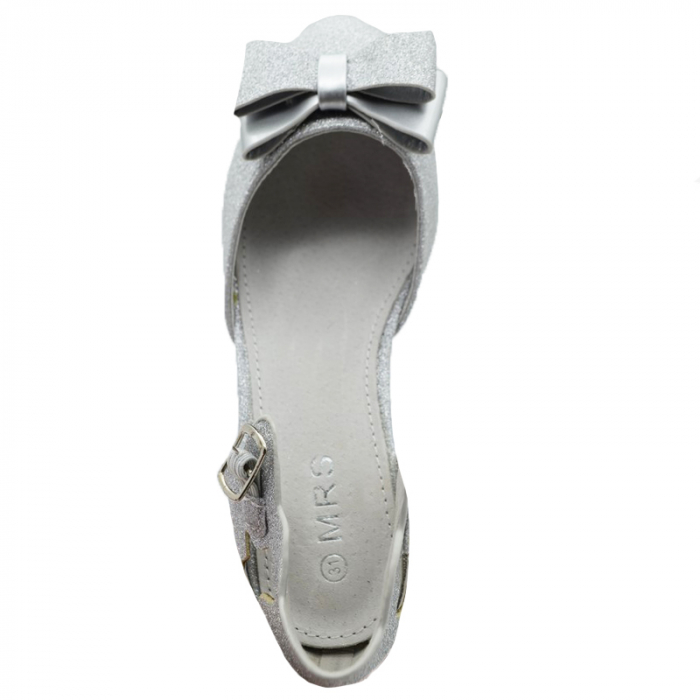Pantofi cu toc pentru fete MRS M2016-31, Argintiu [4]