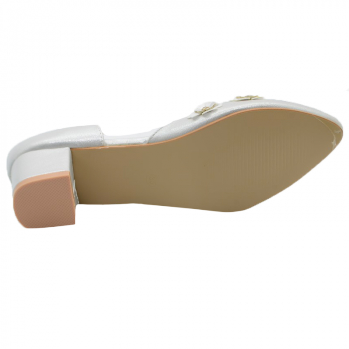 Pantofi cu toc pentru fete MRS M65-3A-30, Alb [3]