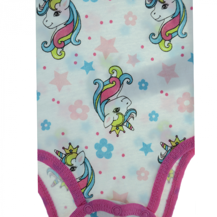 Body cu maneca scurta pentru fete E Plus M 874425-2_68 cm, Roz [2]