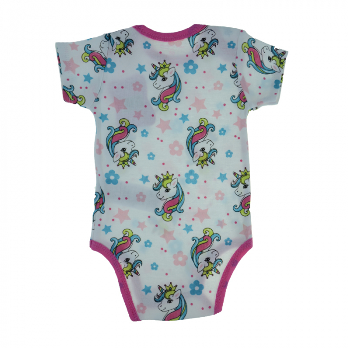 Body cu maneca scurta pentru fete E Plus M 874425-2_68 cm, Roz [3]