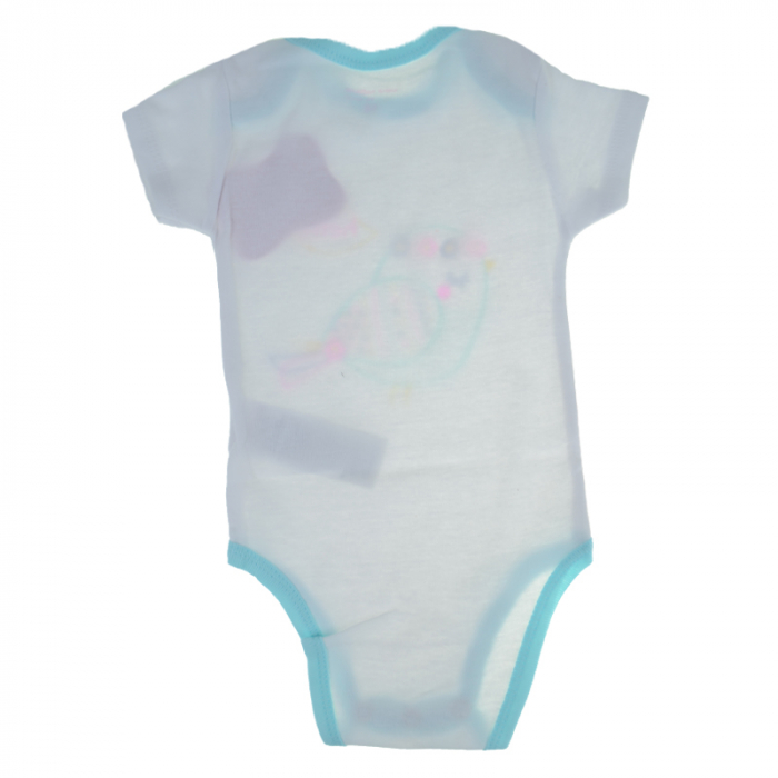 Body cu maneca scurta pentru fete E Plus M 874425-3-68, Alb [2]