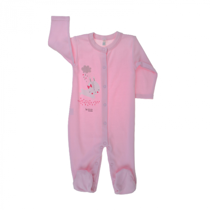 Salopeta cu maneca lunga pentru fete Koala Mini Baby 3926R-68, Roz [1]