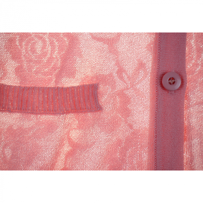 Cardigan cu maneca lunga pentru fete Happy House BL-165Q, Roz [3]