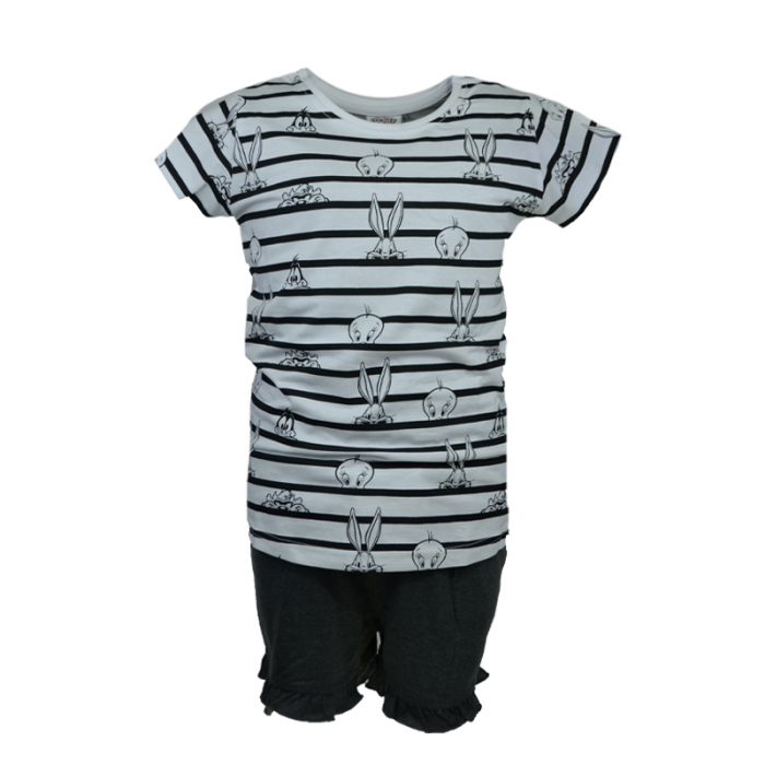 Compleu de vara 2 piese pentru fete E Plus M Looney Tunes 893860-134, Alb [4]