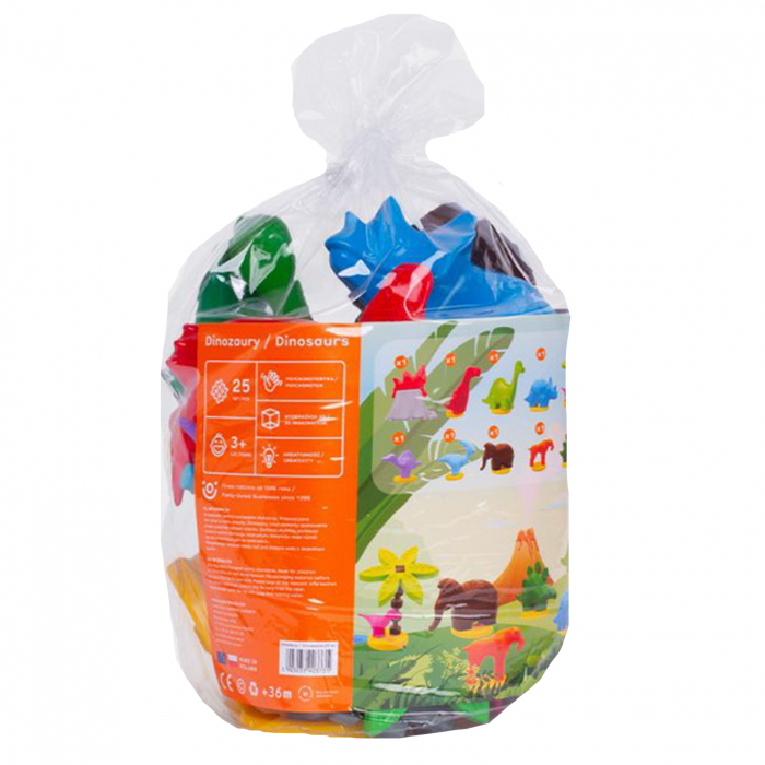 Set 25 de piese figurine dinozauri 26 cm Marioinex 903735, Multicolor [2]