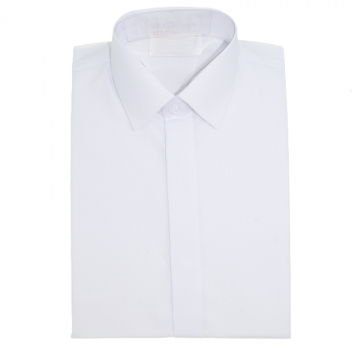 Camasa slim cu maneca lunga pentru baieti Mini Junior CSL-01, Alb [4]