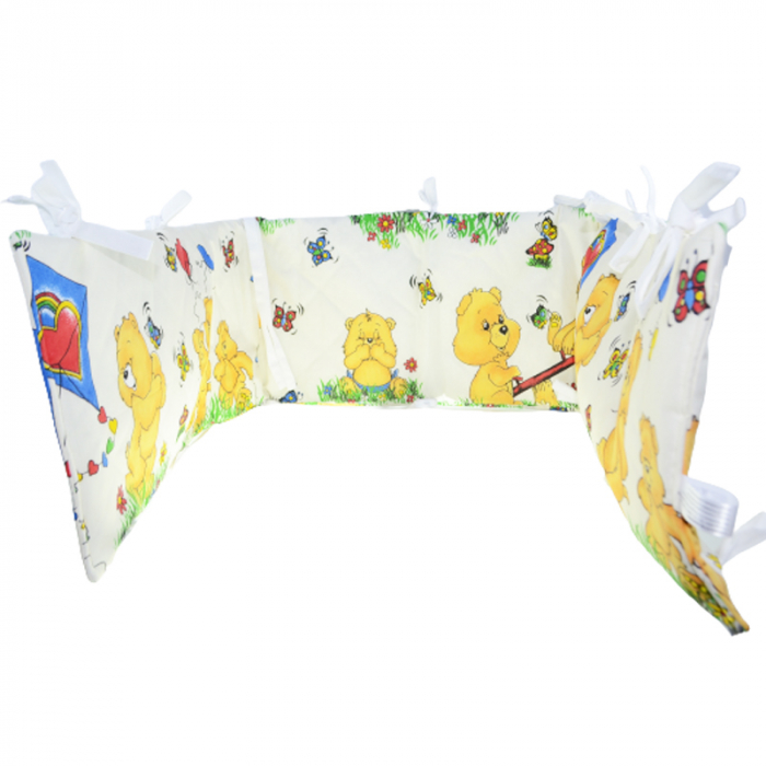 Set 4 piese lenjerie si aparatori patut Mini Junior HGU6421, Multicolor [4]