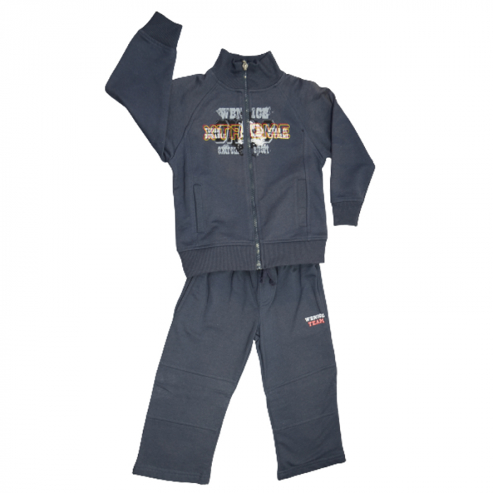 Compleu 2 piese hanorac si pantaloni pentru baieti Wenice AY211244-1-98, Gri [1]