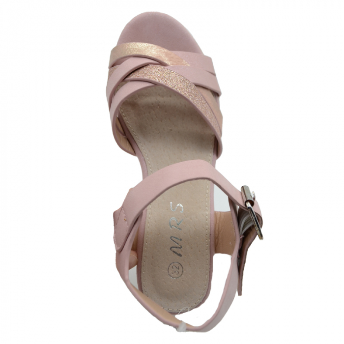 Sandale cu platforma pentru fete MRS M813-BER-26, Roz [2]