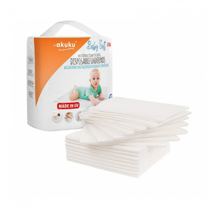 Set 15 bucati protectie impermeabila pentru saltea 40 x 60 cm Akuku A0500, Alb [6]