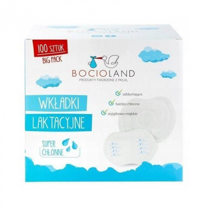 Absorbante pentru san 100 bucati Bocioland 0620/2, Alb [2]