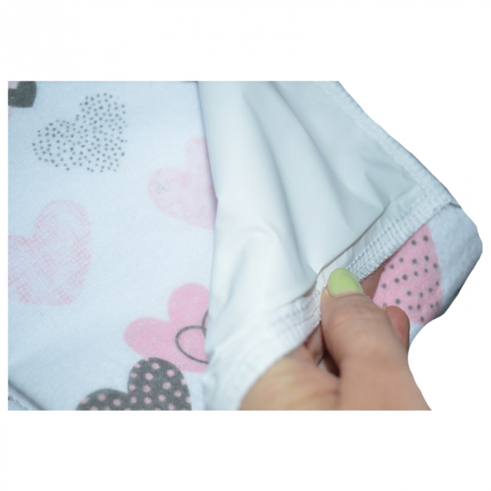 Aleza impermeabila din bumbac 50 x 60 cm Sensillo AIMPS-12, Alb [2]