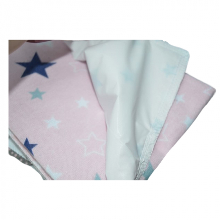 Aleza impermeabila din bumbac 50 x 60 cm Sensillo AIMPS-13, Roz [2]