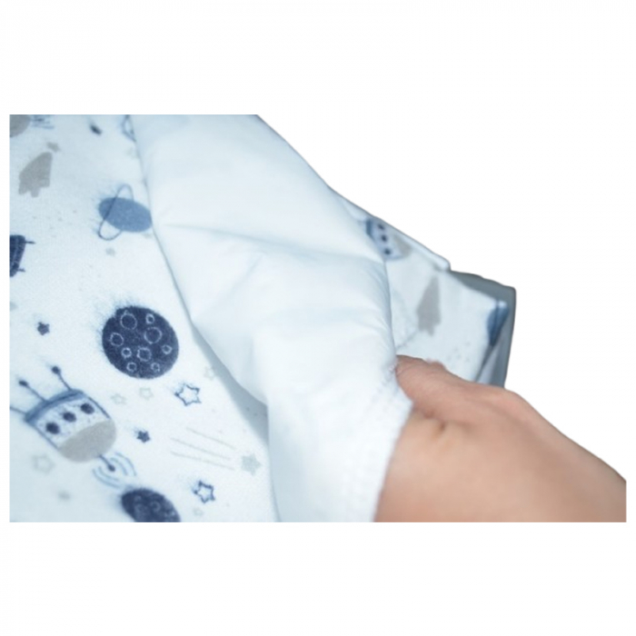 Aleza impermeabila din bumbac 50 x 60 cm Sensillo AIMPS-15, Albastru [2]