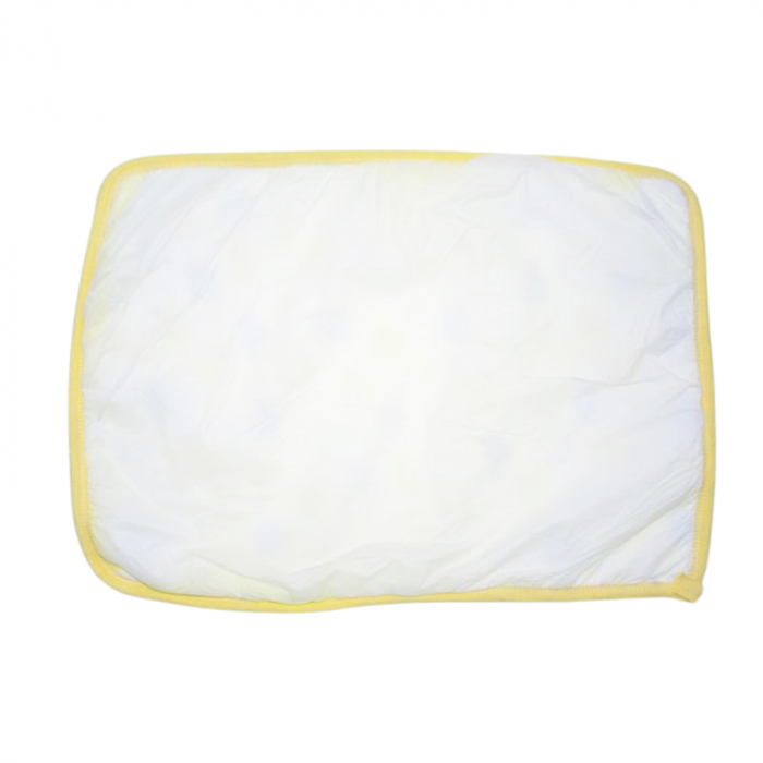 Aleza impermeabila si refolosibila din bumbac, 60 x 40 cm pentru bebe, Mini Junior ALZ0109G, Galben [3]