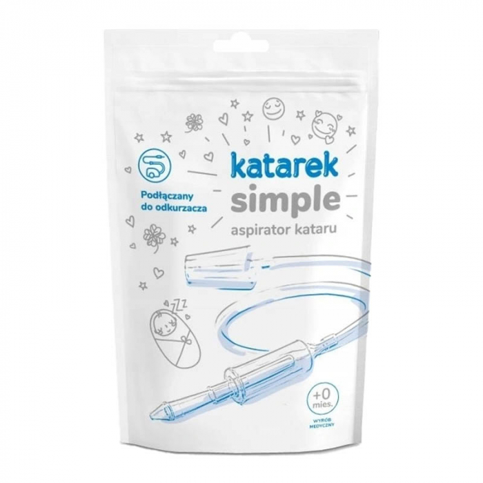 Aspirator nazal Conectat la un aspirator pentru bebelusi Katarek Simple 336124, Transparent [2]