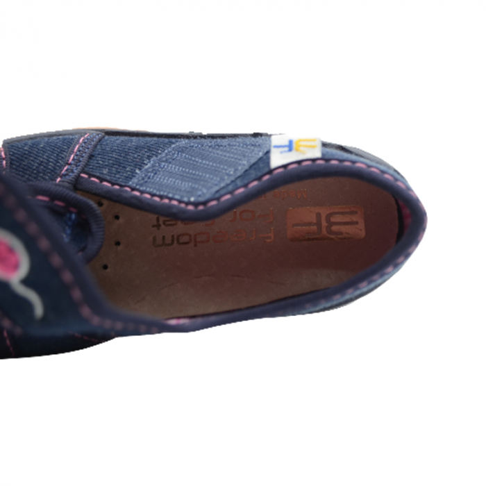 Sandale din panza pentru fete Freedom FRE4123-23, Bleumarin [3]