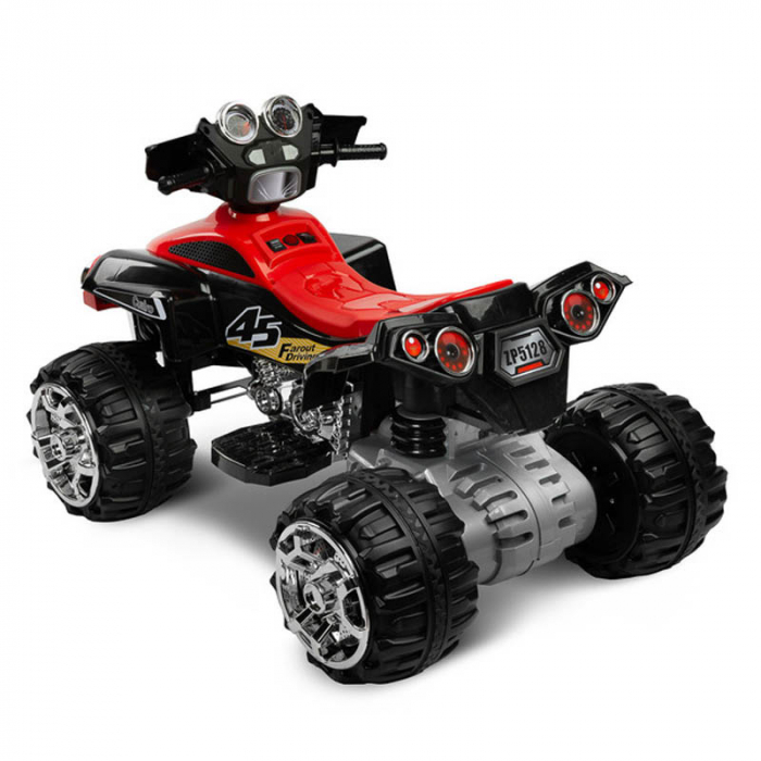 ATV electric cu telecomanda pentru copii Toyz Cuatro C35521, Negru [2]