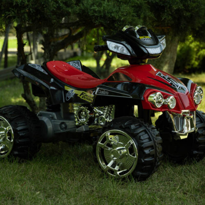 ATV electric cu telecomanda pentru copii Toyz Cuatro C35521, Negru [6]