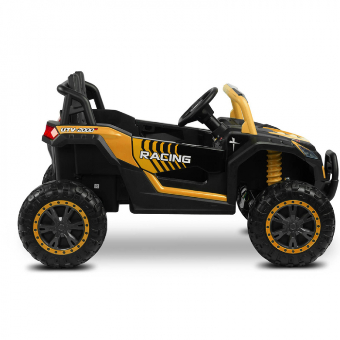 ATV electric cu telecomanda pentru copii Caretero Axel AA2103, Galben [2]