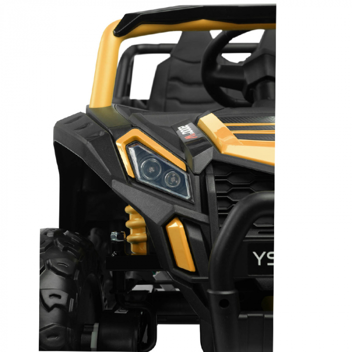 ATV electric cu telecomanda pentru copii Caretero Axel AA2103, Galben [7]