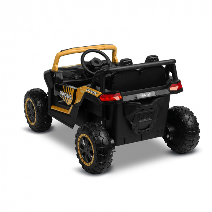 ATV electric cu telecomanda pentru copii Caretero Axel AA2103, Galben [3]