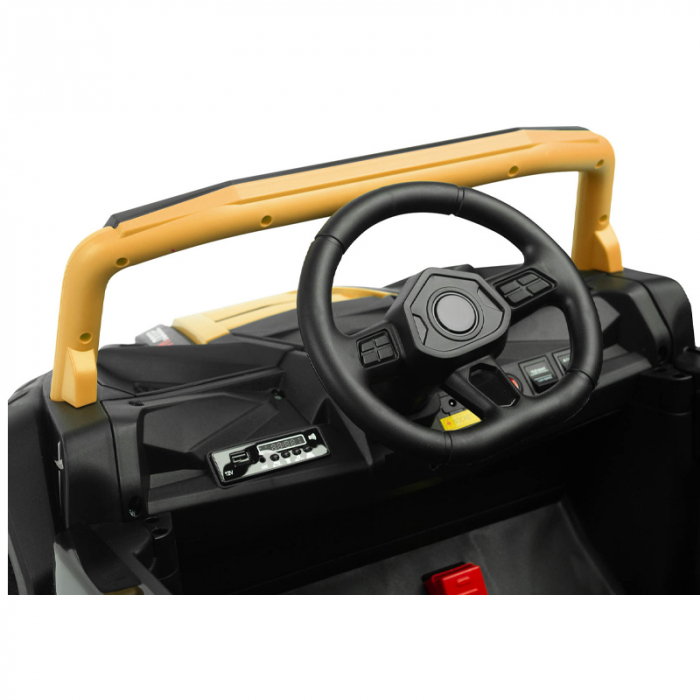 ATV electric cu telecomanda pentru copii Caretero Axel AA2103, Galben [4]