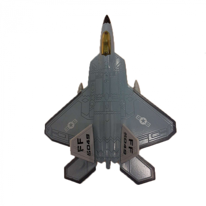 Avion metalic pentru baieti Midex MY66-048-1, Gri [2]